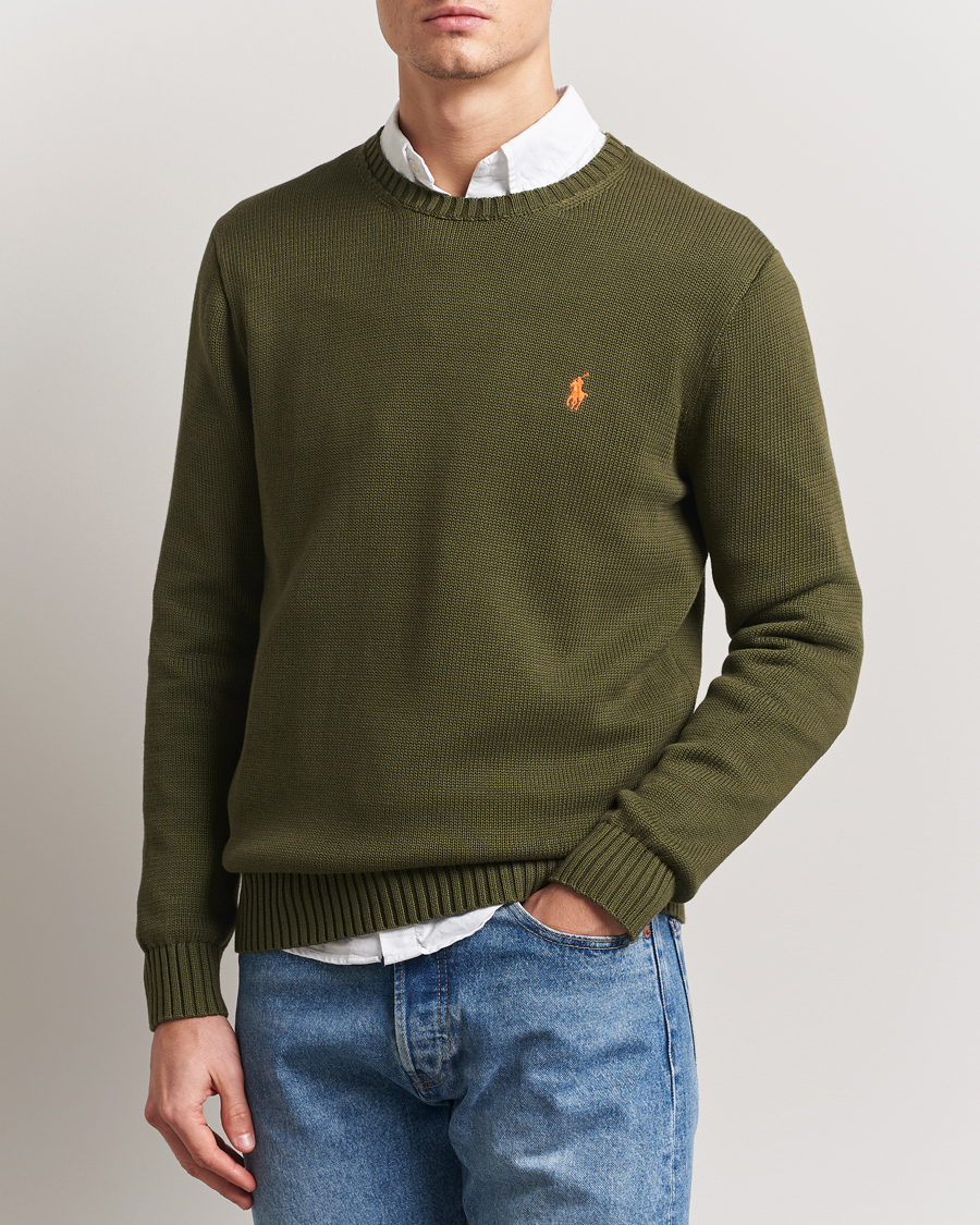 Herre | Gensere | Polo Ralph Lauren | Cotton Crew Neck Sweater New Olive