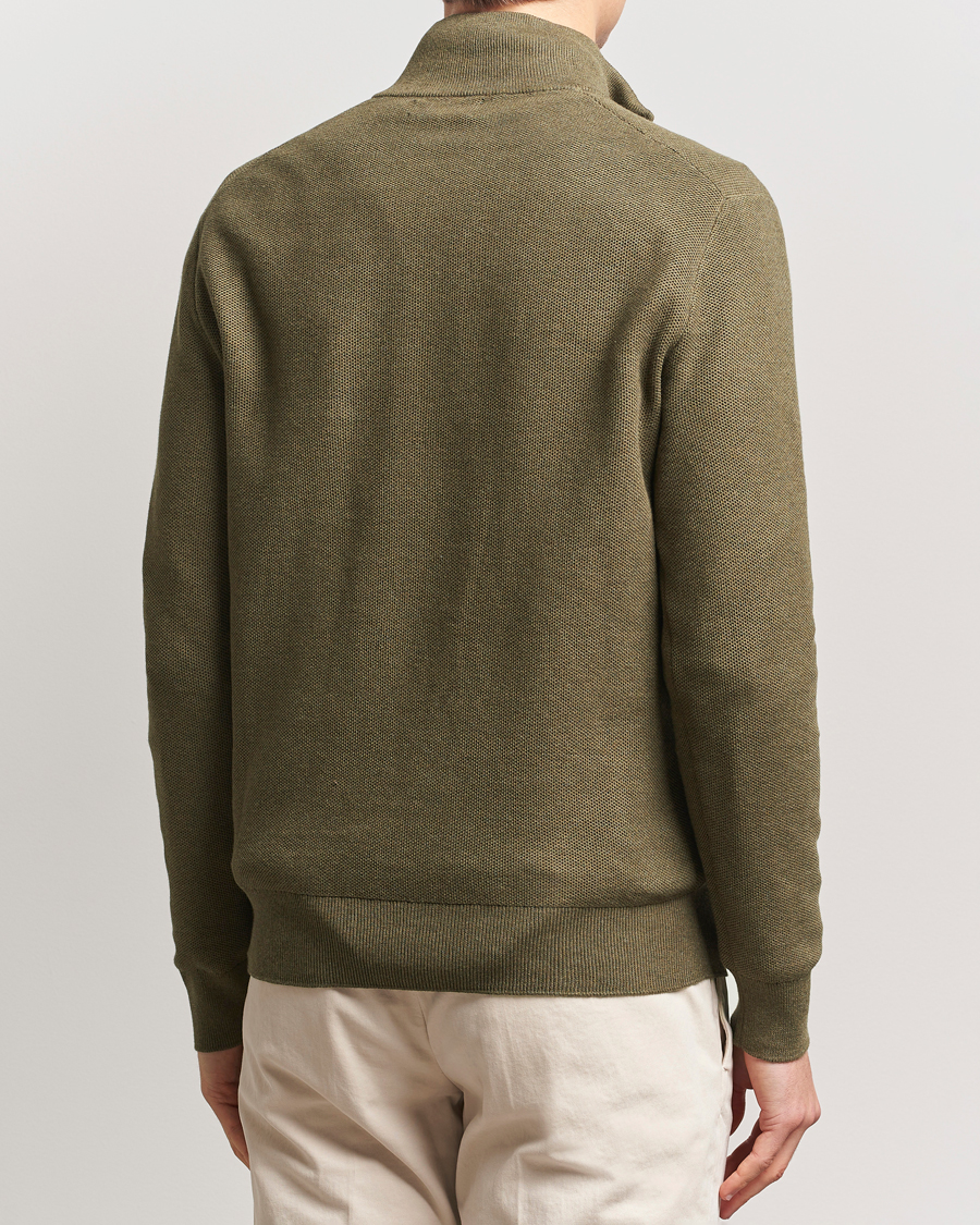 Herre | Gensere | Polo Ralph Lauren | Textured Half-Zip Cargo Olive Heahter