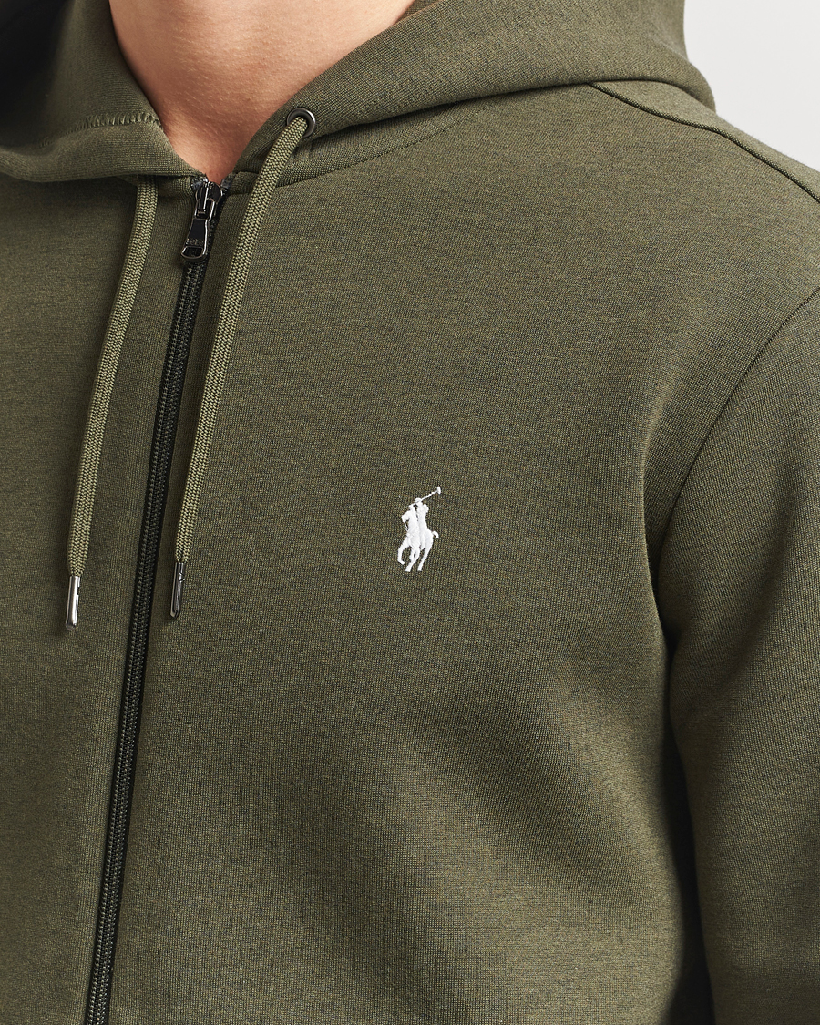 Herre | Gensere | Polo Ralph Lauren | Double Knitted Full-Zip Hoodie Alpine Heather