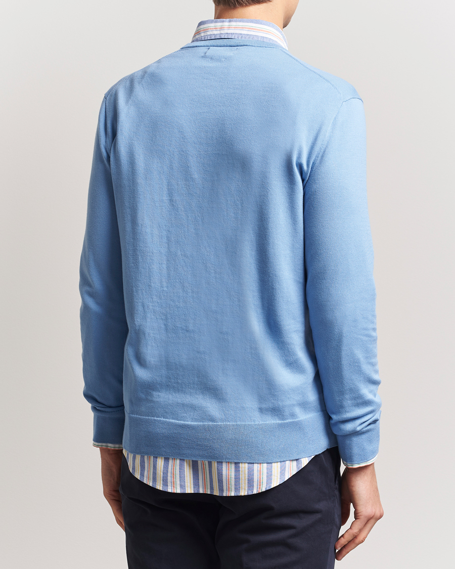 Herre | Gensere | Polo Ralph Lauren | Cotton Crew Neck Sweater Sky Blue