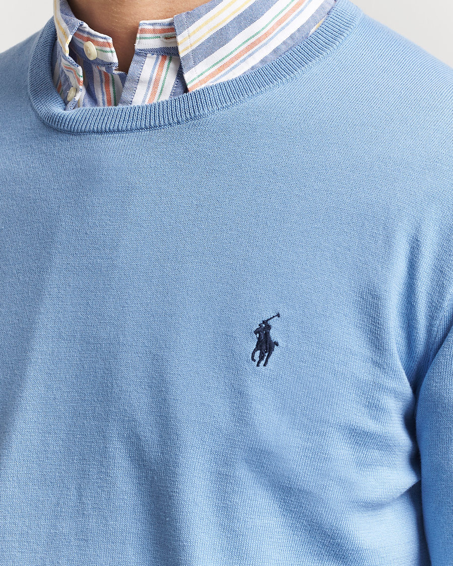 Herre | Gensere | Polo Ralph Lauren | Cotton Crew Neck Sweater Sky Blue