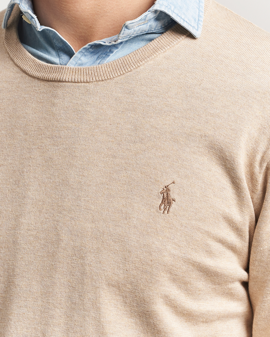 Herre | Gensere | Polo Ralph Lauren | Cotton Crew Neck Sweater Dune Melange