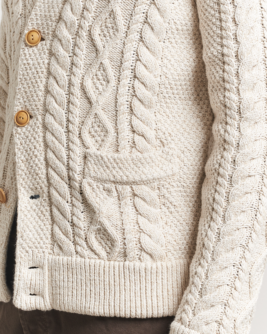 Herre | Gensere | Polo Ralph Lauren | Cotton Cardigan Cream Combo