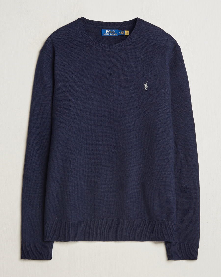 Herre | Gensere | Polo Ralph Lauren | Cotton/Wool Pullover Hunter Navy