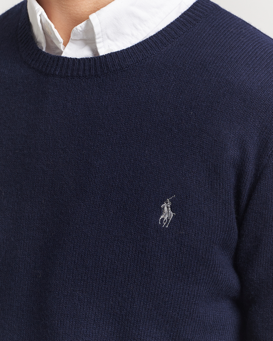 Herre | Gensere | Polo Ralph Lauren | Cotton/Wool Pullover Hunter Navy