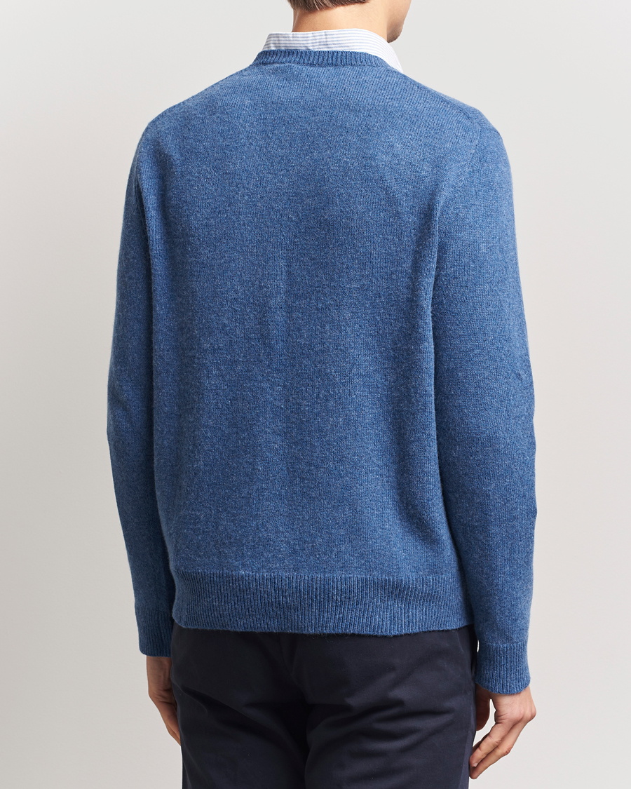 Herre | Gensere | Polo Ralph Lauren | Cotton/Wool Pullover Blue Salt Heather