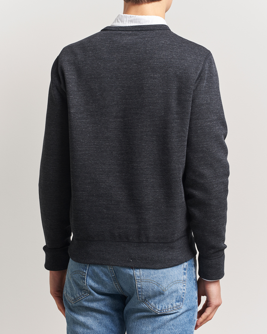 Herre | Gensere | Polo Ralph Lauren | Double Knit Sweatshirt Black Marl Heather