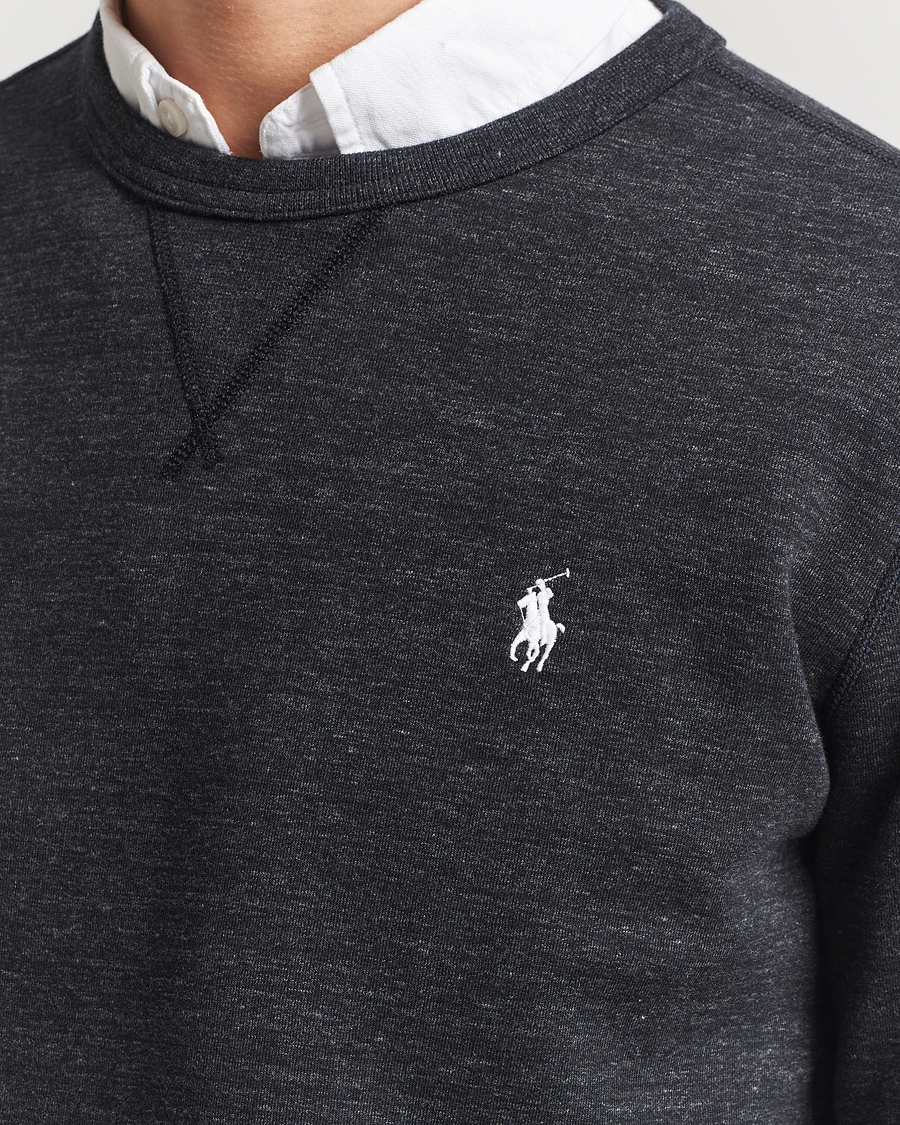 Herre | Gensere | Polo Ralph Lauren | Double Knit Sweatshirt Black Marl Heather