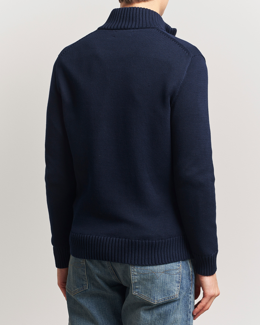 Herre | Gensere | Polo Ralph Lauren | Cotton Pullover Half-Zip Hunter Navy