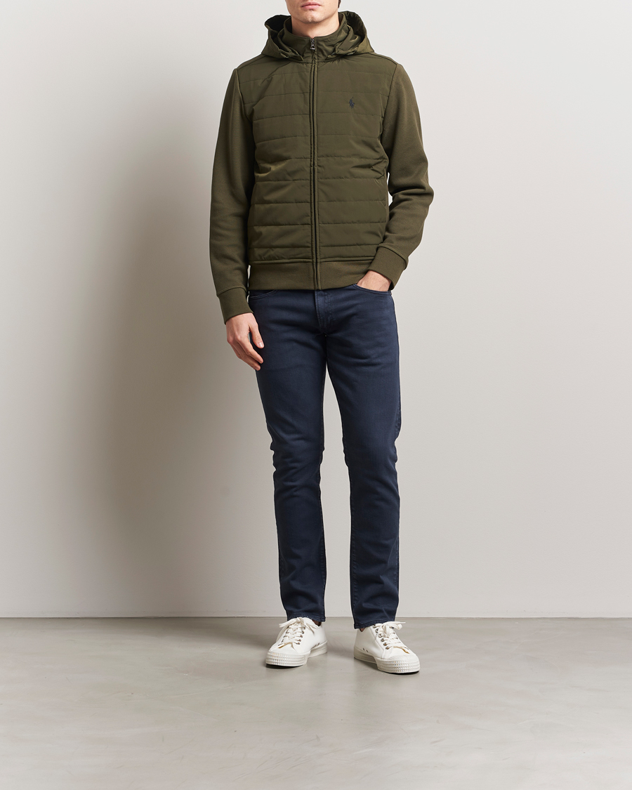Herre | Gensere | Polo Ralph Lauren | Hybrid Hooded Full-Zip Sweater Armadillo