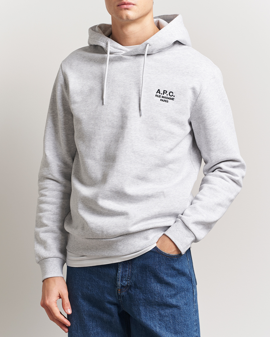 Herre | Gensere | A.P.C. | Rue Madame Hoodie Heather Grey/Black