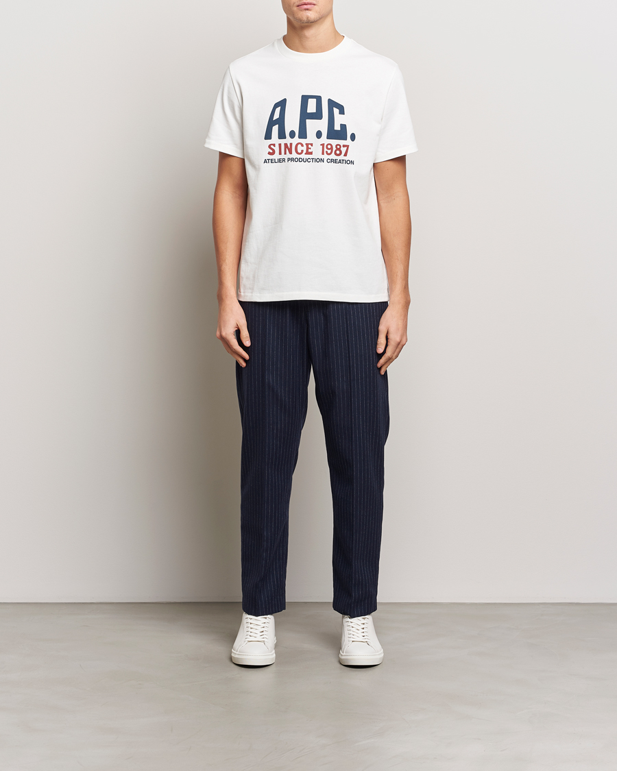 Herre | T-Shirts | A.P.C. | Print Label T-Shirt White