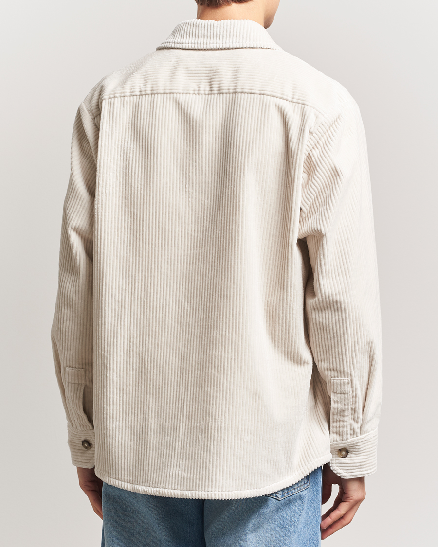 Herre | Skjorter | A.P.C. | Boris Wide-wale Corduroy Overshirt Ecru