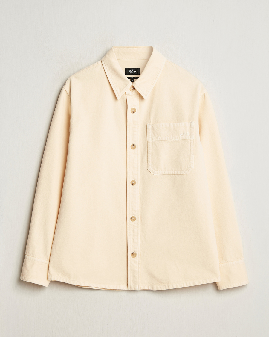 Herre | Skjorter | A.P.C. | Basile Denim Overshirt Vanilla