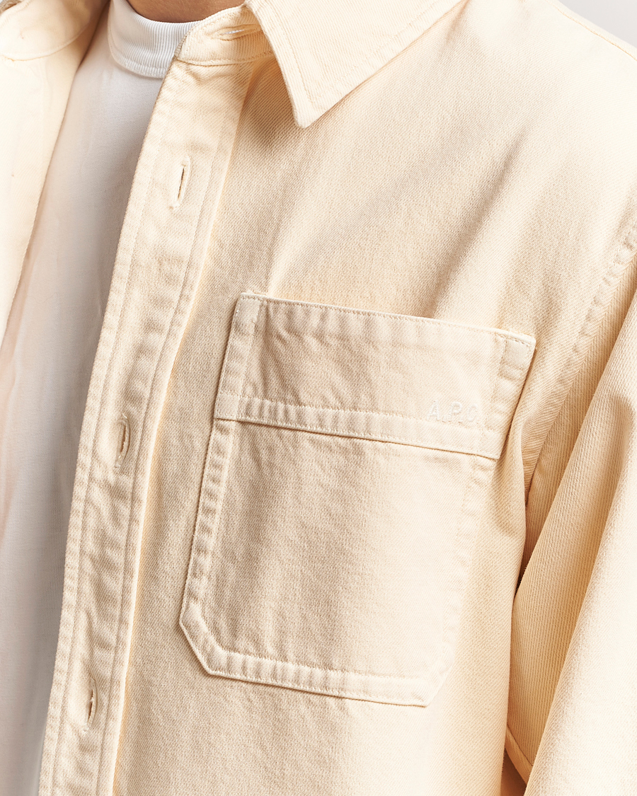Herre | Skjorter | A.P.C. | Basile Denim Overshirt Vanilla