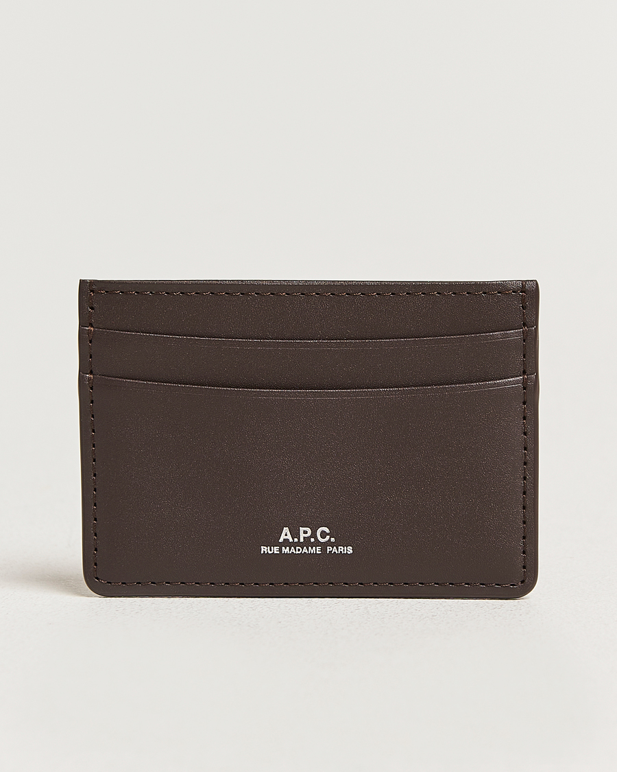 Herre | Lommebøker | A.P.C. | A.P.C.Calf Leather Card HolderDark Brown