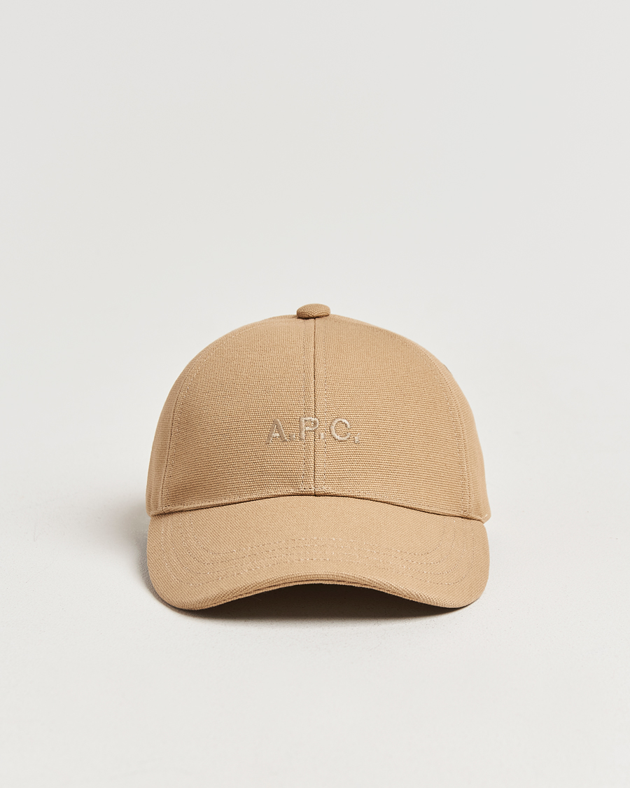 Herre | Hatter og capser | A.P.C. | Charlie Baseball Cap Dark Beige