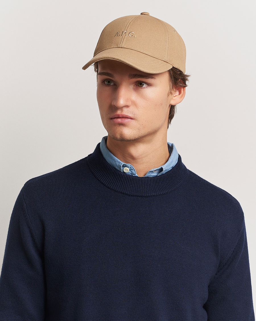 Herre | Hatter og capser | A.P.C. | Charlie Baseball Cap Dark Beige