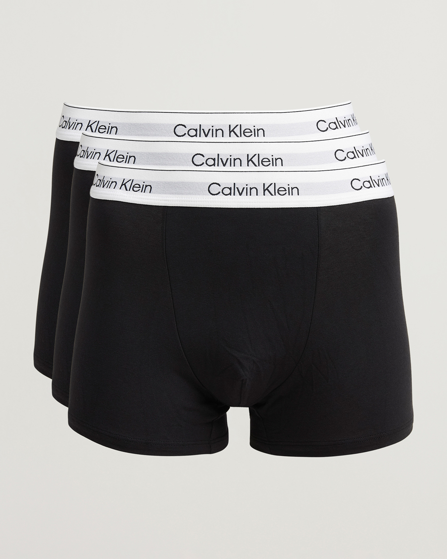 Herre | Undertøy | Calvin Klein | 3-Pack Icon Cotton Stretch Relaxed Trunk Black
