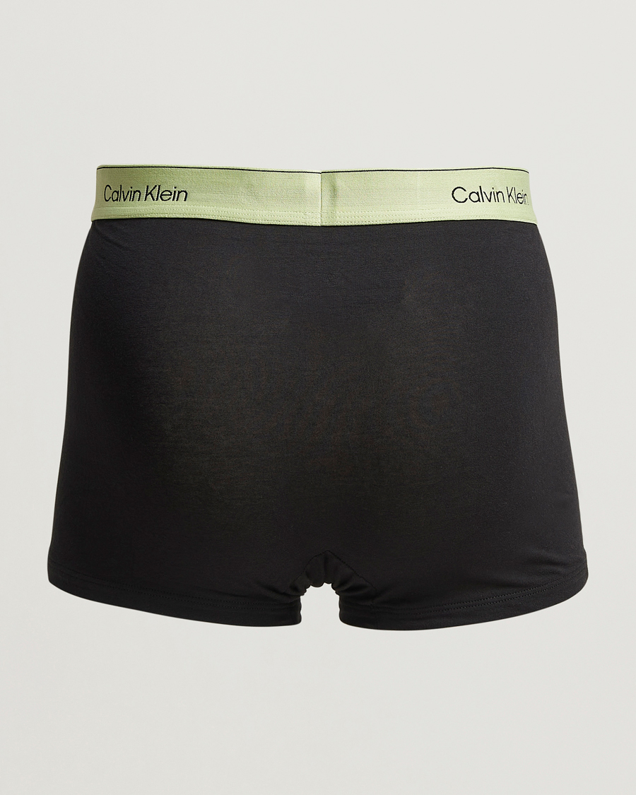 Herre | Undertøy | Calvin Klein | 3-Pack Icon Cotton Stretch Relaxed Trunk White/Aqua/Green