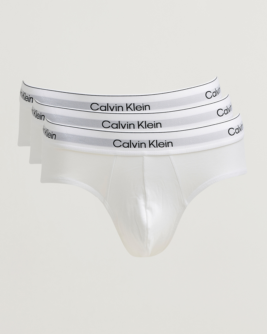 Herre | Undertøy | Calvin Klein | 3-Pack Icon Cotton Stretch Hip Brief White