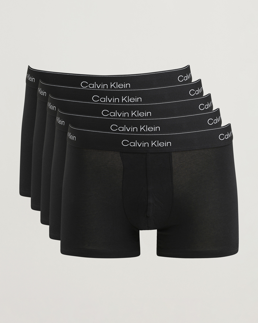 Herre | Undertøy | Calvin Klein | 5-Pack Icon Cotton Stretch Trunk Black