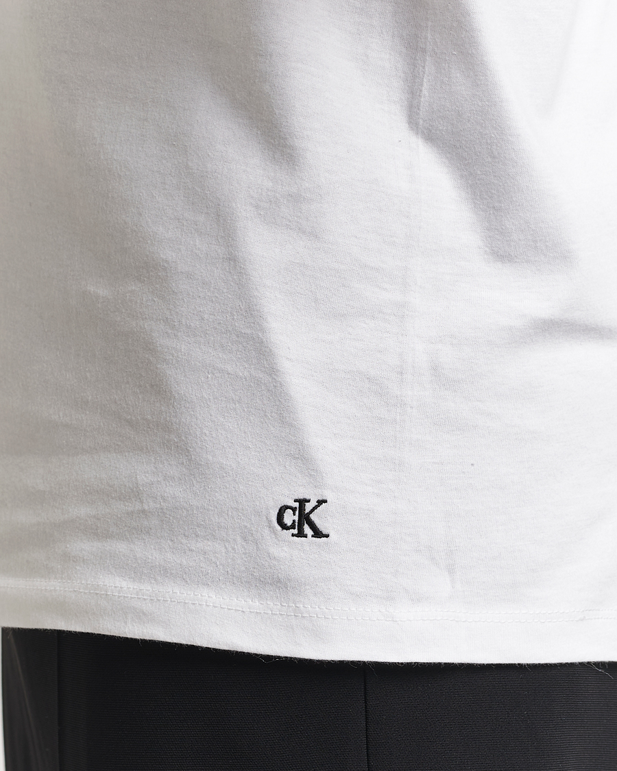 Herre | T-Shirts | Calvin Klein | 3-Pack Cotton Crew Neck T-Shirt White
