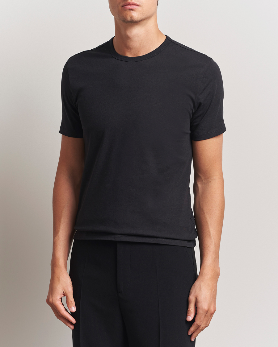 Herre | T-Shirts | Calvin Klein | 3-Pack Cotton Stretch Crew Neck T-Shirt Black