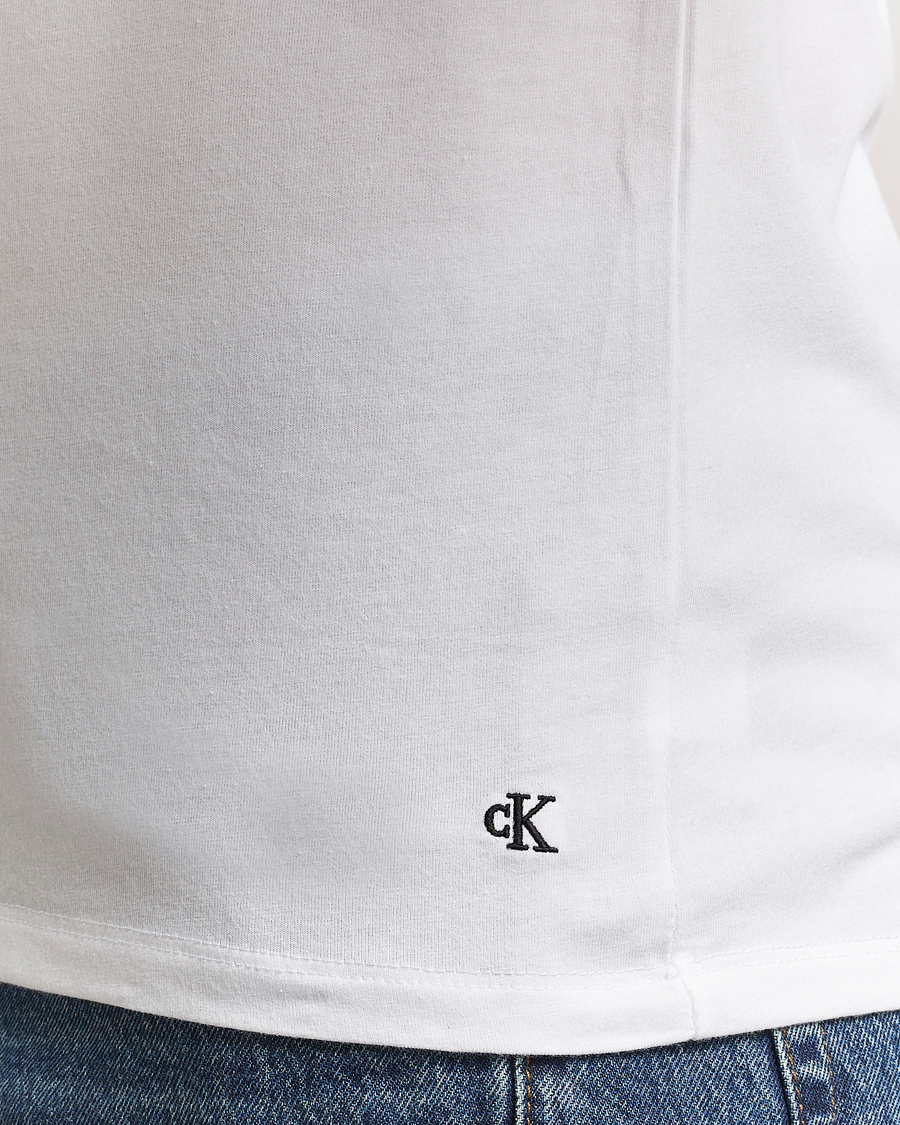 Herre | T-Shirts | Calvin Klein | 3-Pack Cotton Stretch V-Neck T-Shirt White