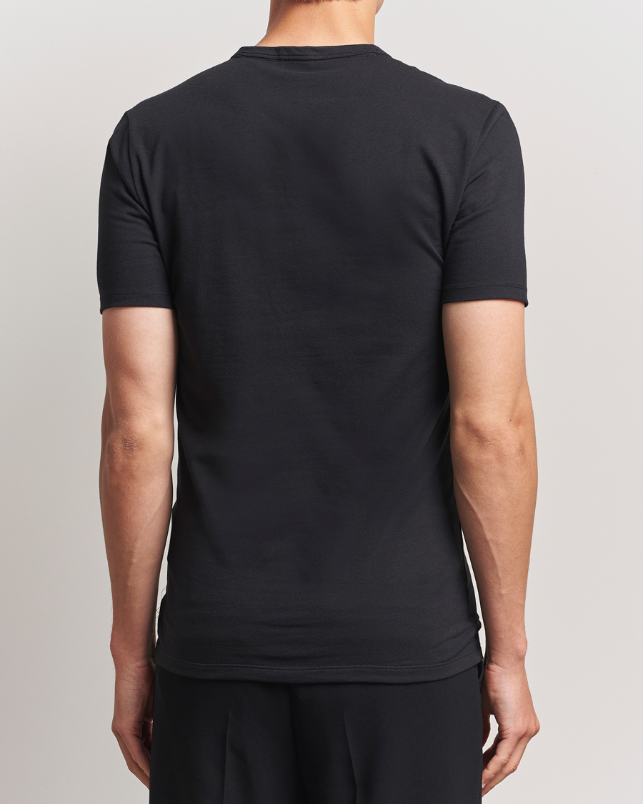 Herre | T-Shirts | Calvin Klein | 3-Pack Cotton Stretch V-Neck T-Shirt Black