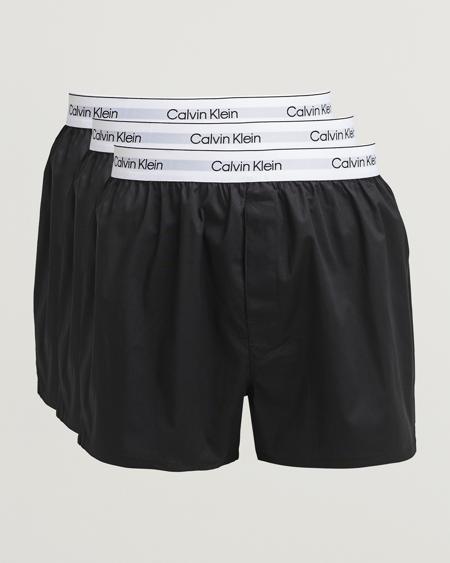 Herre | Undertøy | Calvin Klein | 3-Pack Cotton Boxer Shorts Black