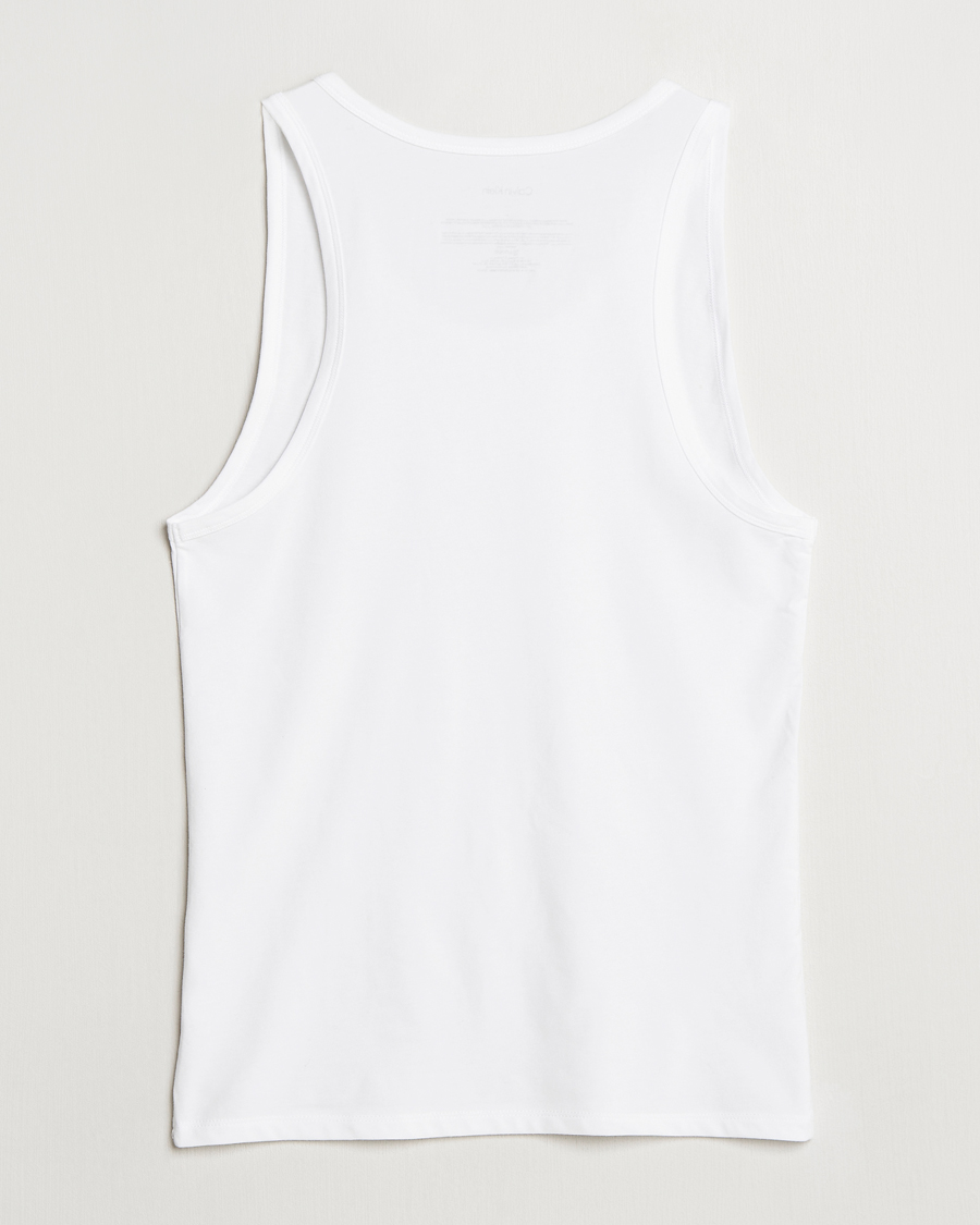 Herre | T-Shirts | Calvin Klein | 3-Pack Cotton Tank Top White