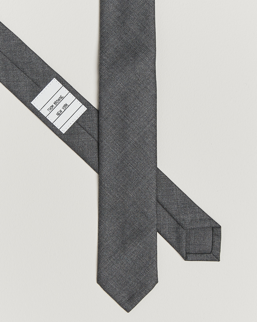 Herre | Slips | Thom Browne | Super 120s Wool Tie Medium Grey