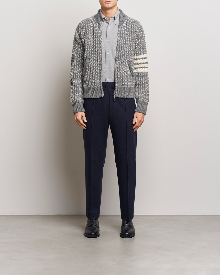 Herre | Jakker | Thom Browne | Irish Wool Bomber Jacket Medium Grey