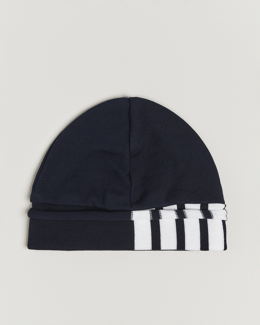 Herre | Luer | Thom Browne | 4-Bar Beanie Navy