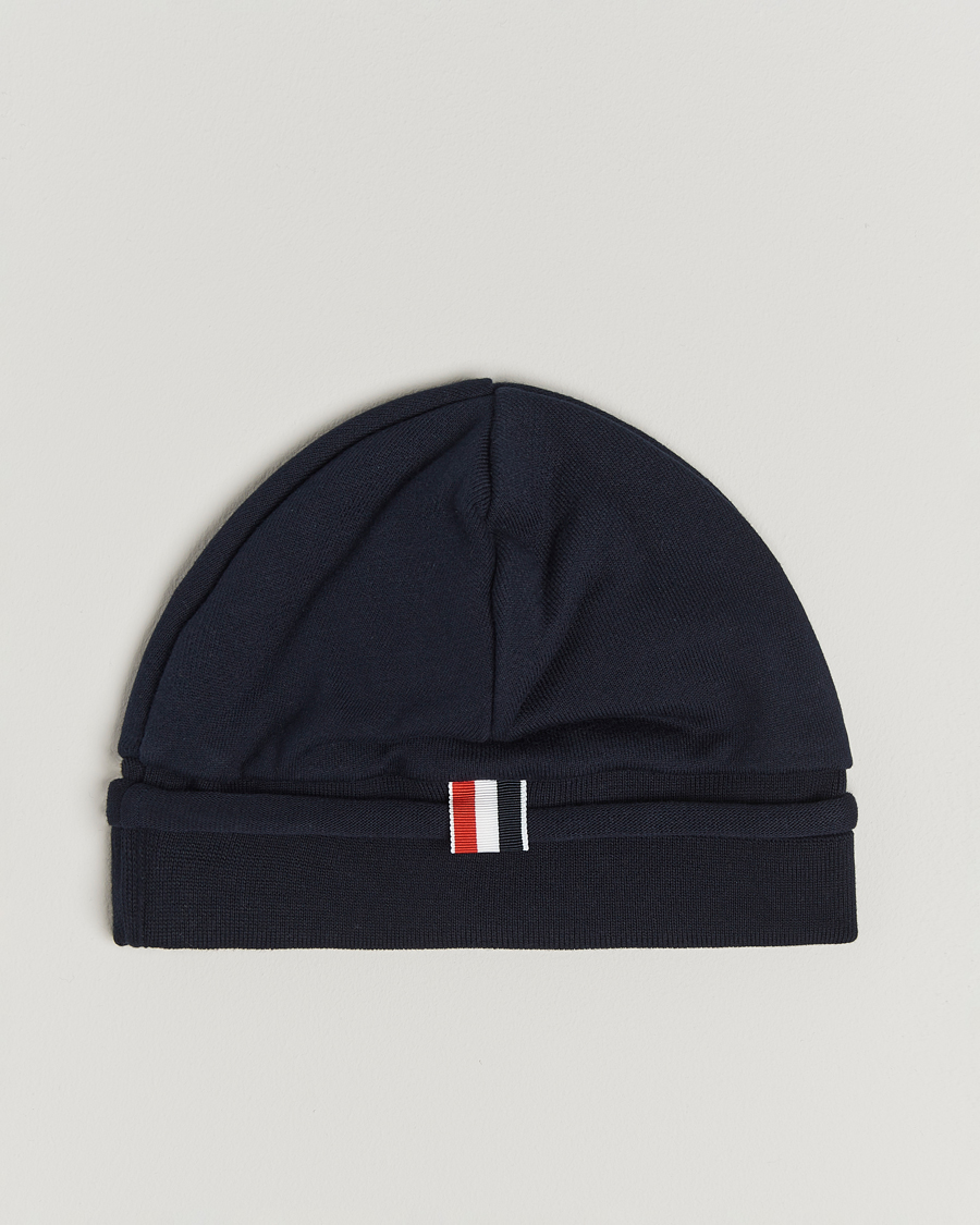 Herre | Luer | Thom Browne | 4-Bar Beanie Navy