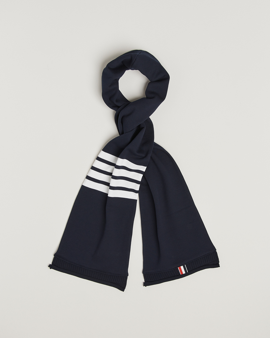 Herre | Thom Browne 4-Bar Scarf Navy | Thom Browne | 4-Bar Scarf Navy