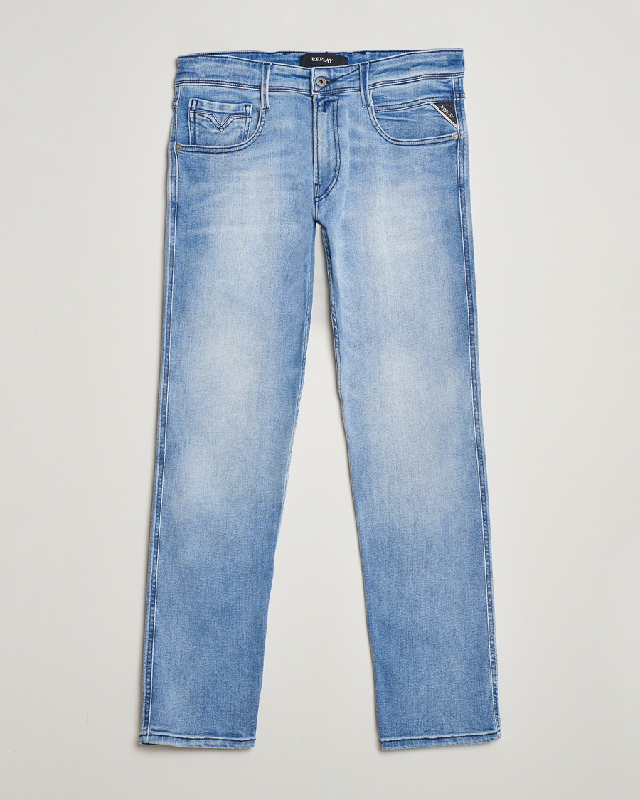 Herre | Jeans | Replay | Anbass Powerstretch Jeans Light Blue