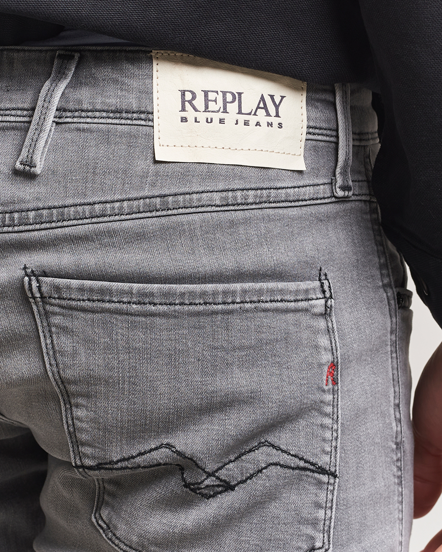 Herre | Jeans | Replay | Anbass Stretch Jeans Washed Grey