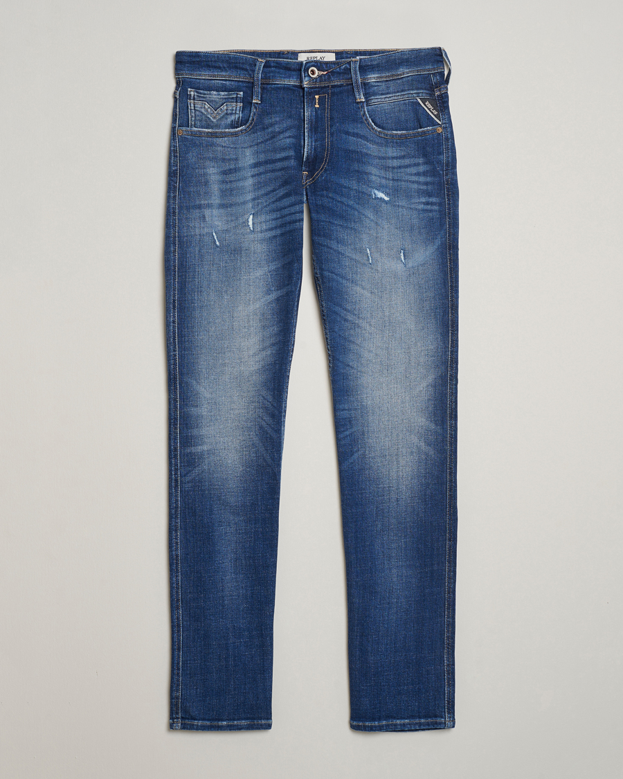 Herre | Jeans | Replay | Anbass Stretch Jeans Medium Blue