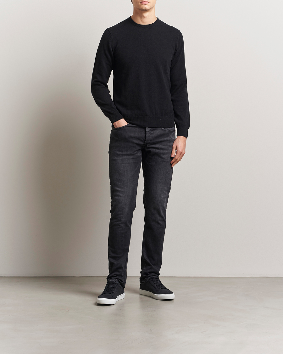 Herre | Jeans | Replay | Grover Straight Fit Stretch Jeans Washed Black