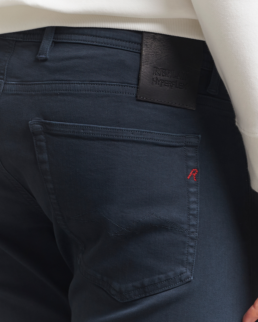 Herre | Bukser | Replay | Grover Hyperflex 5-Pocket Pants Navy