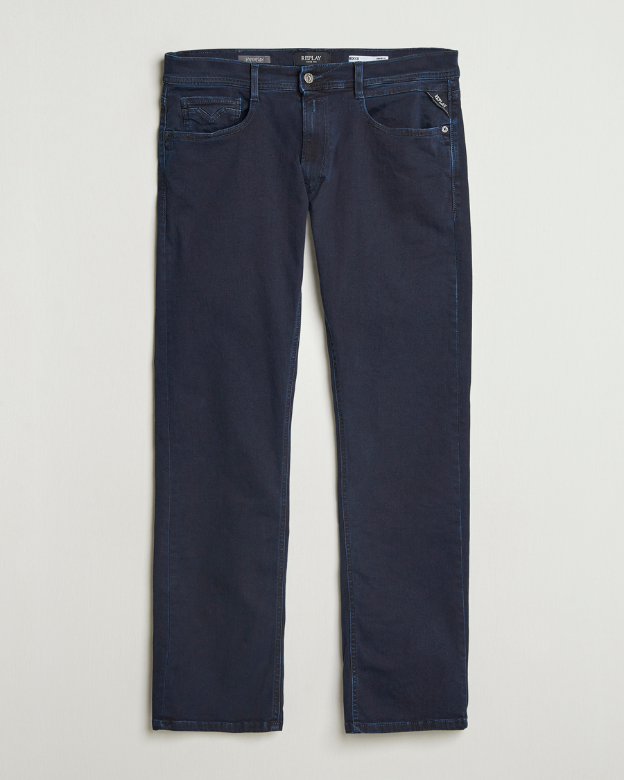 Herre | Jeans | Replay | Rocco Comfort Fit Hyperflex Jeans Blue Black