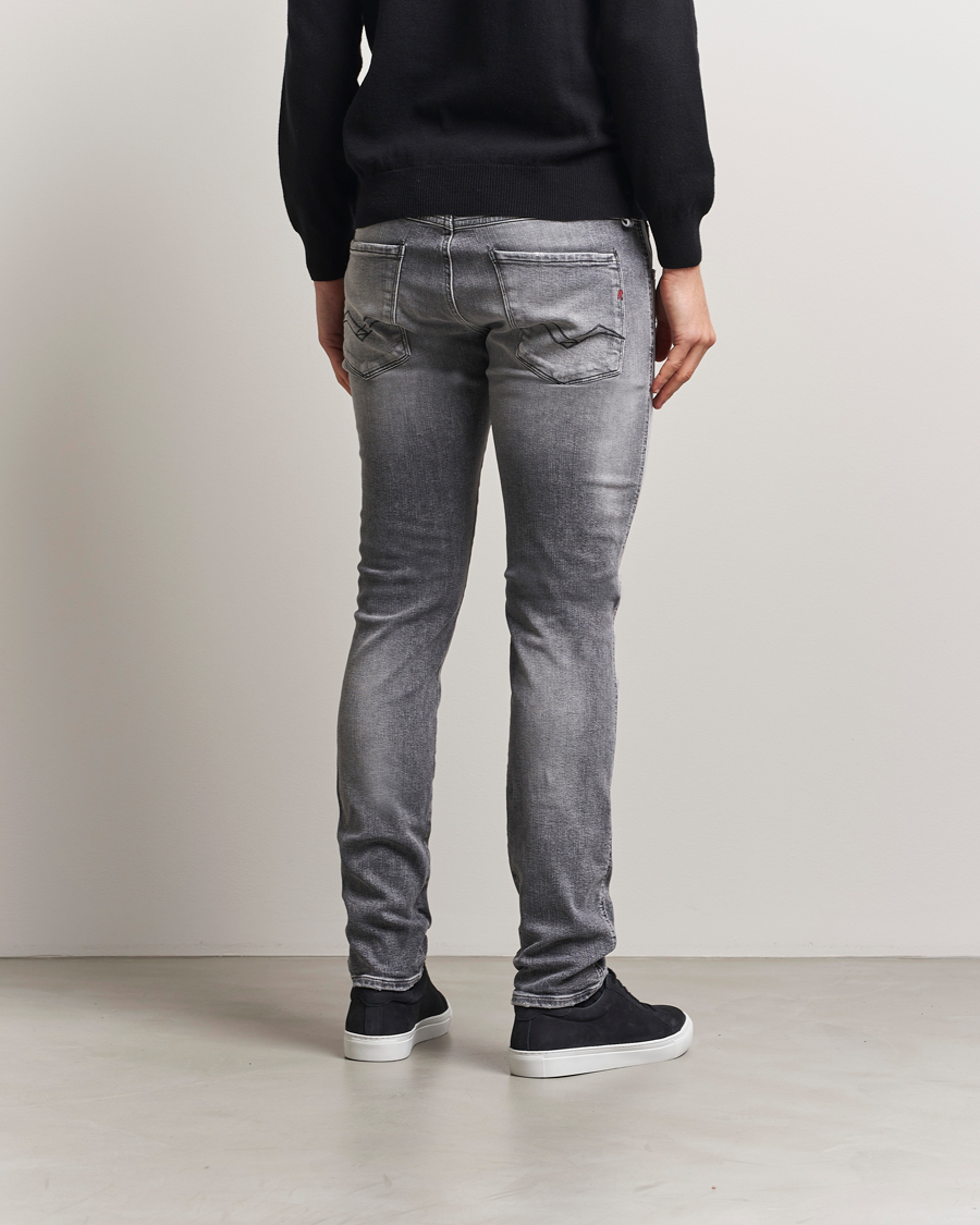 Herre | Jeans | Replay | Anbass Powerstretch Distressed Jeans Washed Grey