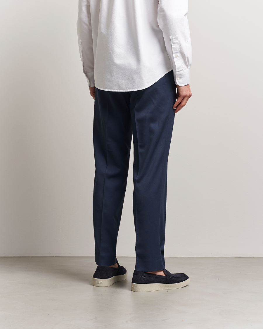 Herre | Bukser | Filippa K | Relaxed Terry Wool Trousers Dusk Blue