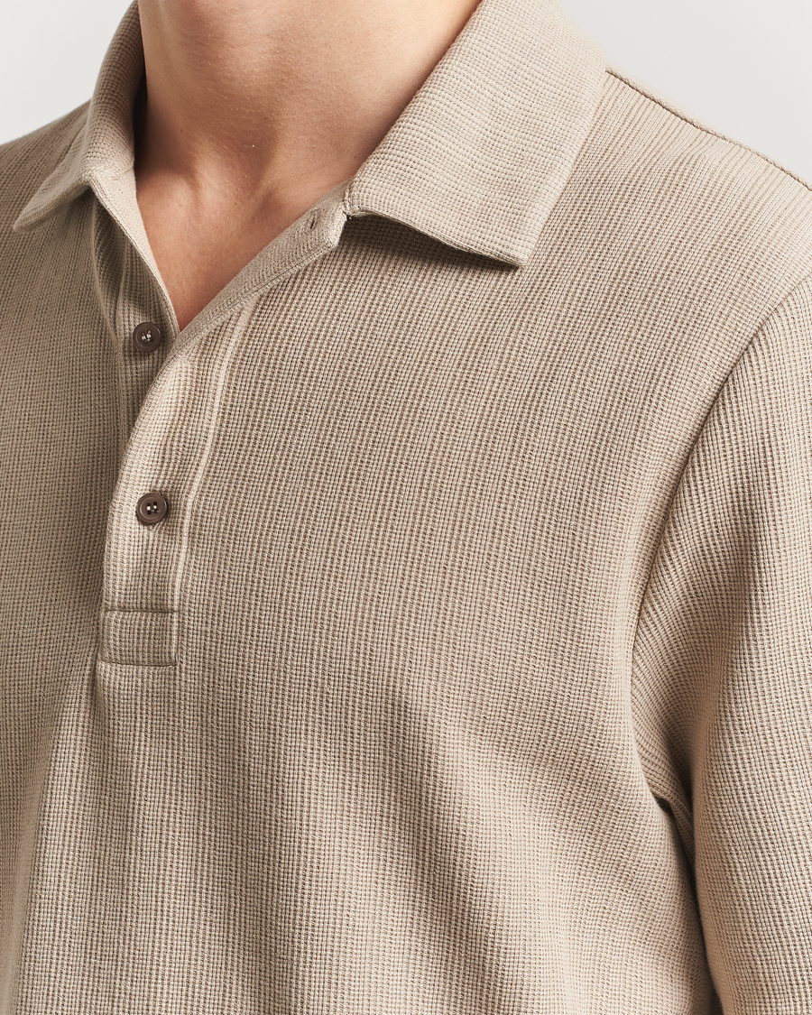 Herre | Pikéer | Filippa K | Cotton Jersey Polo Faded Khaki