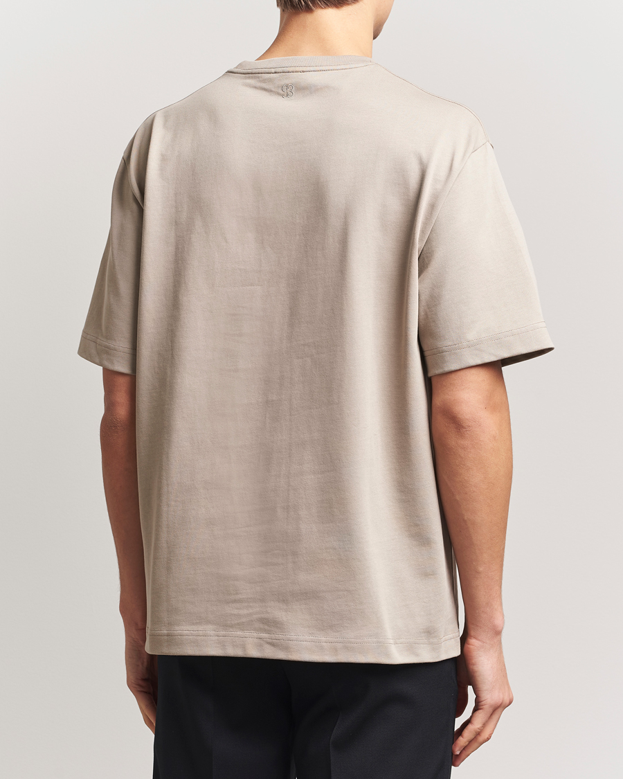 Herre | T-Shirts | Filippa K | Heavy Cotton Crew Neck T-Shirt Moss Grey