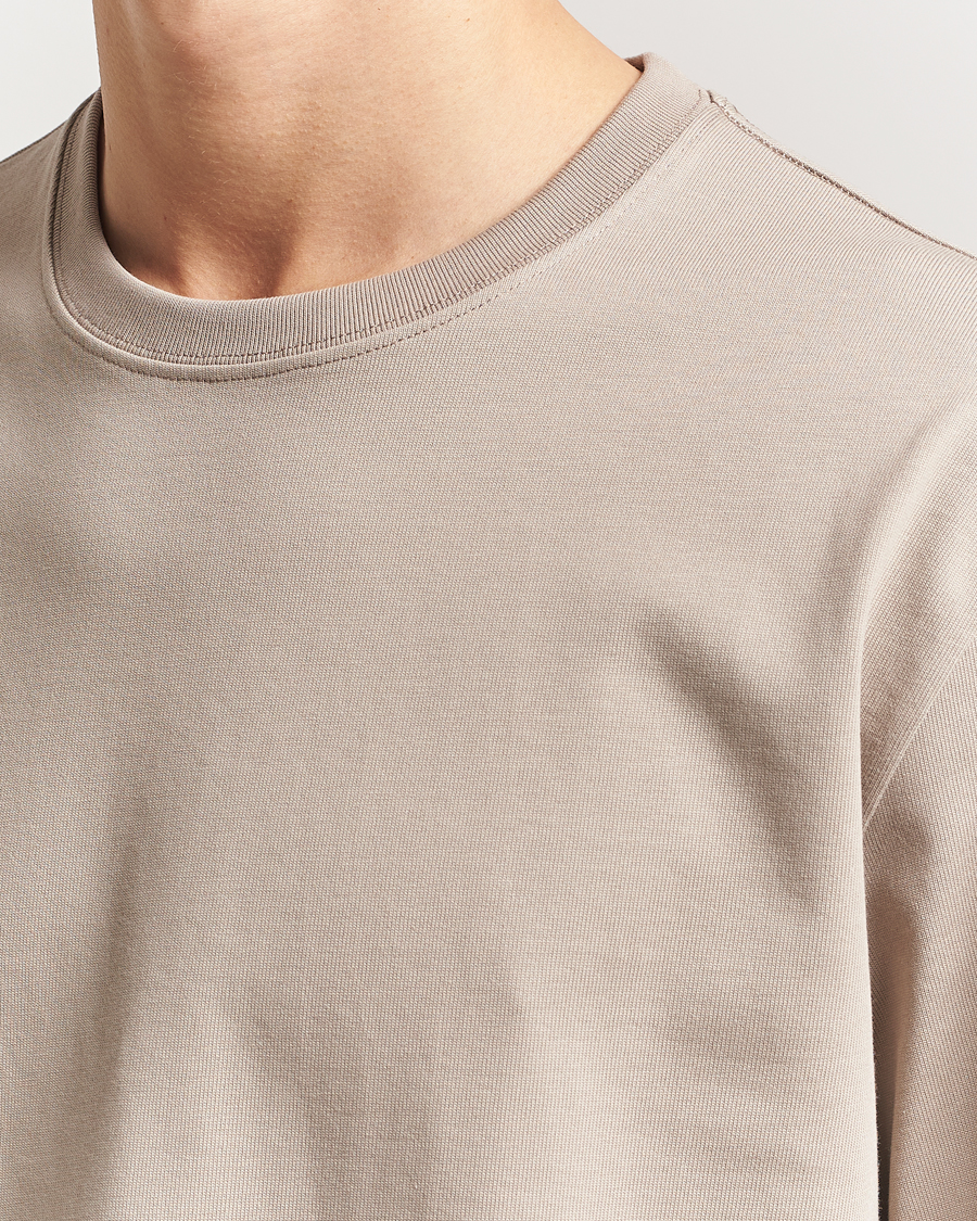 Herre | T-Shirts | Filippa K | Heavy Cotton Crew Neck T-Shirt Moss Grey