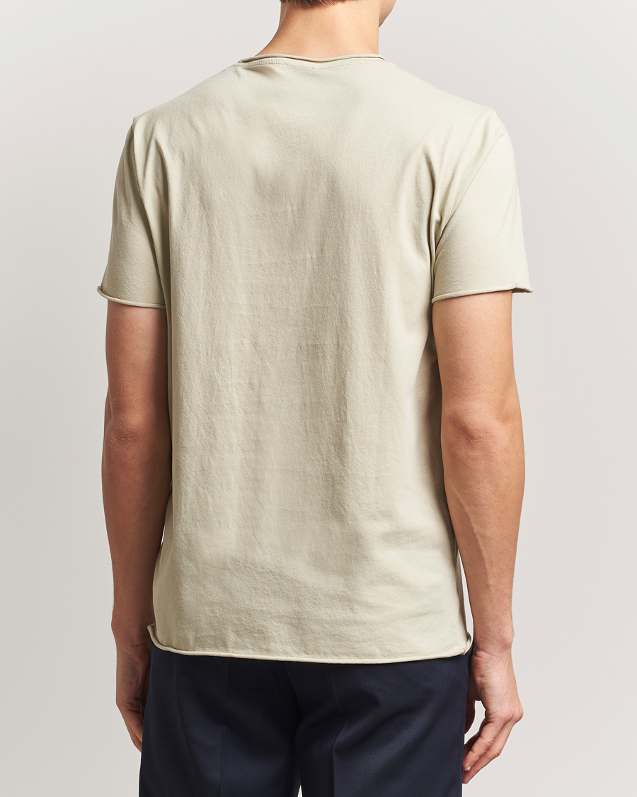 Herre | T-Shirts | Filippa K | Roll Neck Crew Neck T-Shirt Faded Moss