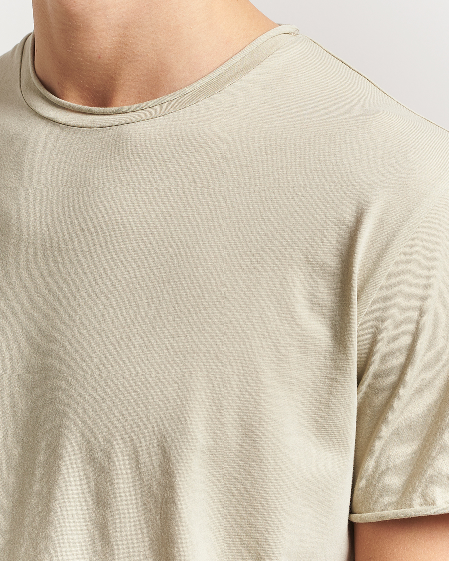 Herre | T-Shirts | Filippa K | Roll Neck Crew Neck T-Shirt Faded Moss